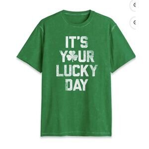 MAD Engine Lucky Day Short Sleeve Crewneck T-Shirt - Green, Men's Medium NWT